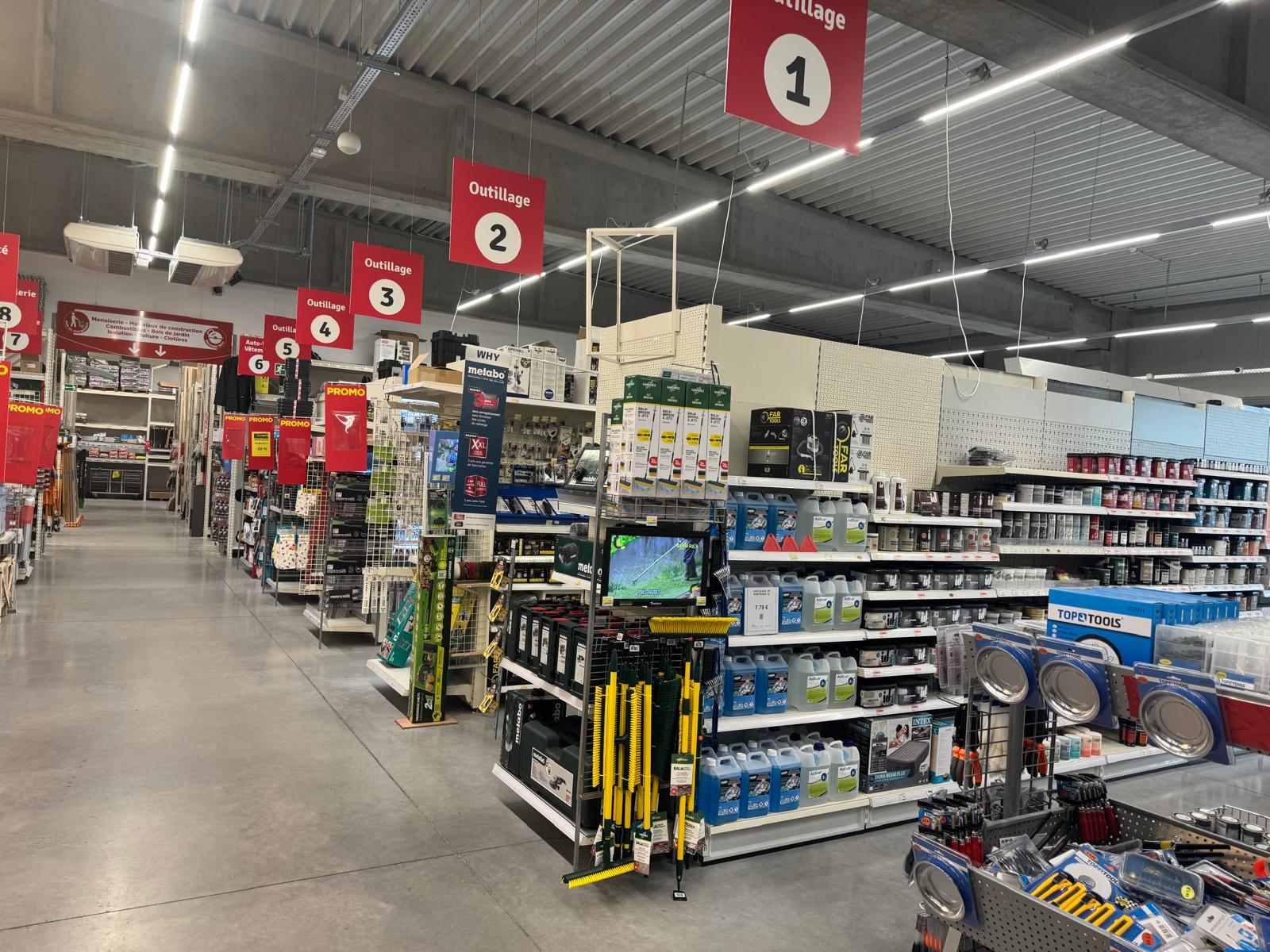 Rayon peinture et matériaux chez Bricolino